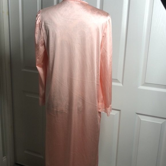 Vintage Vanity Fair Long Night Gown Dressing Gown S Grandma Core - Picture 5 of 7
